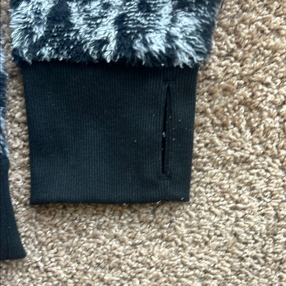 Athleta Tugga Teddy Sherpa Jacquard Hoodie Size Large - Picture 9 of 11